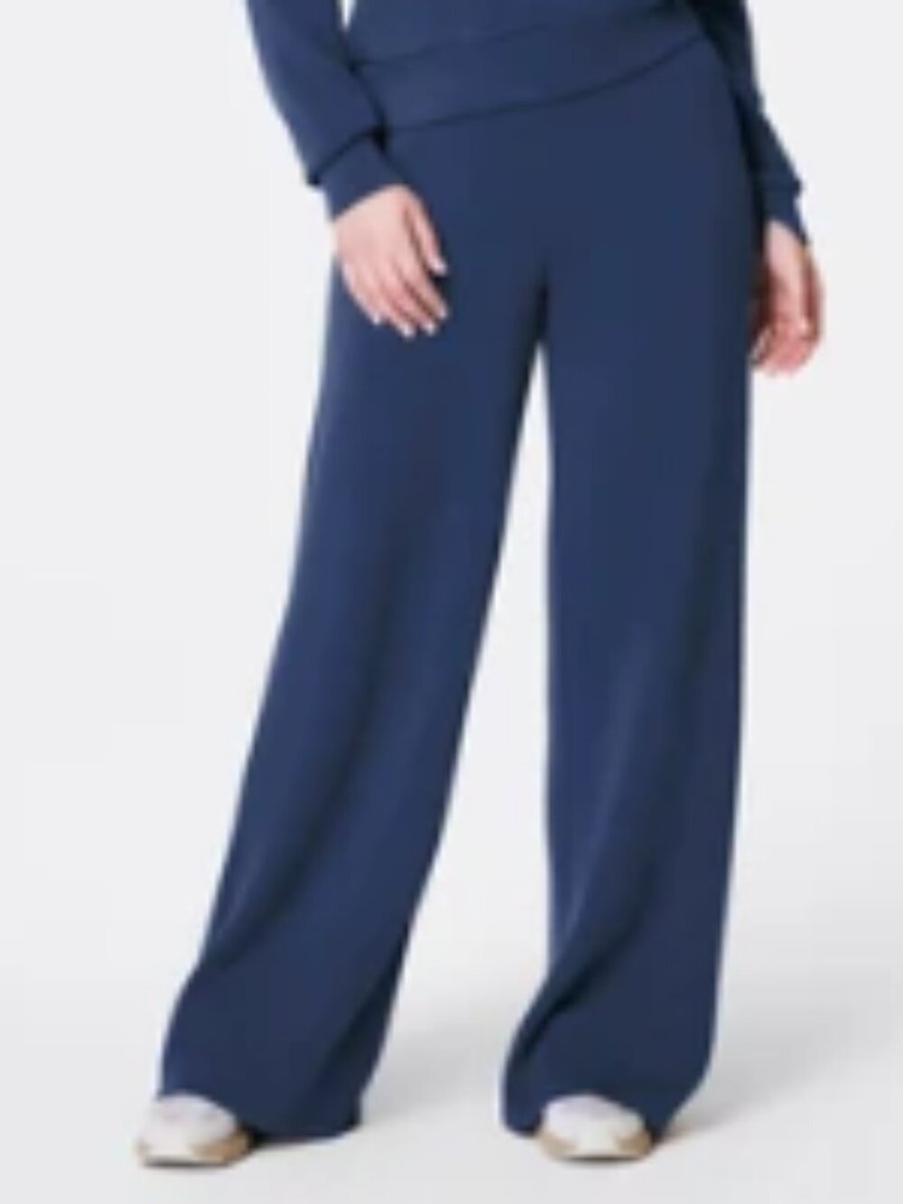 SPANX AirEssentials Wide Leg Pant Medium Faded Indigo
